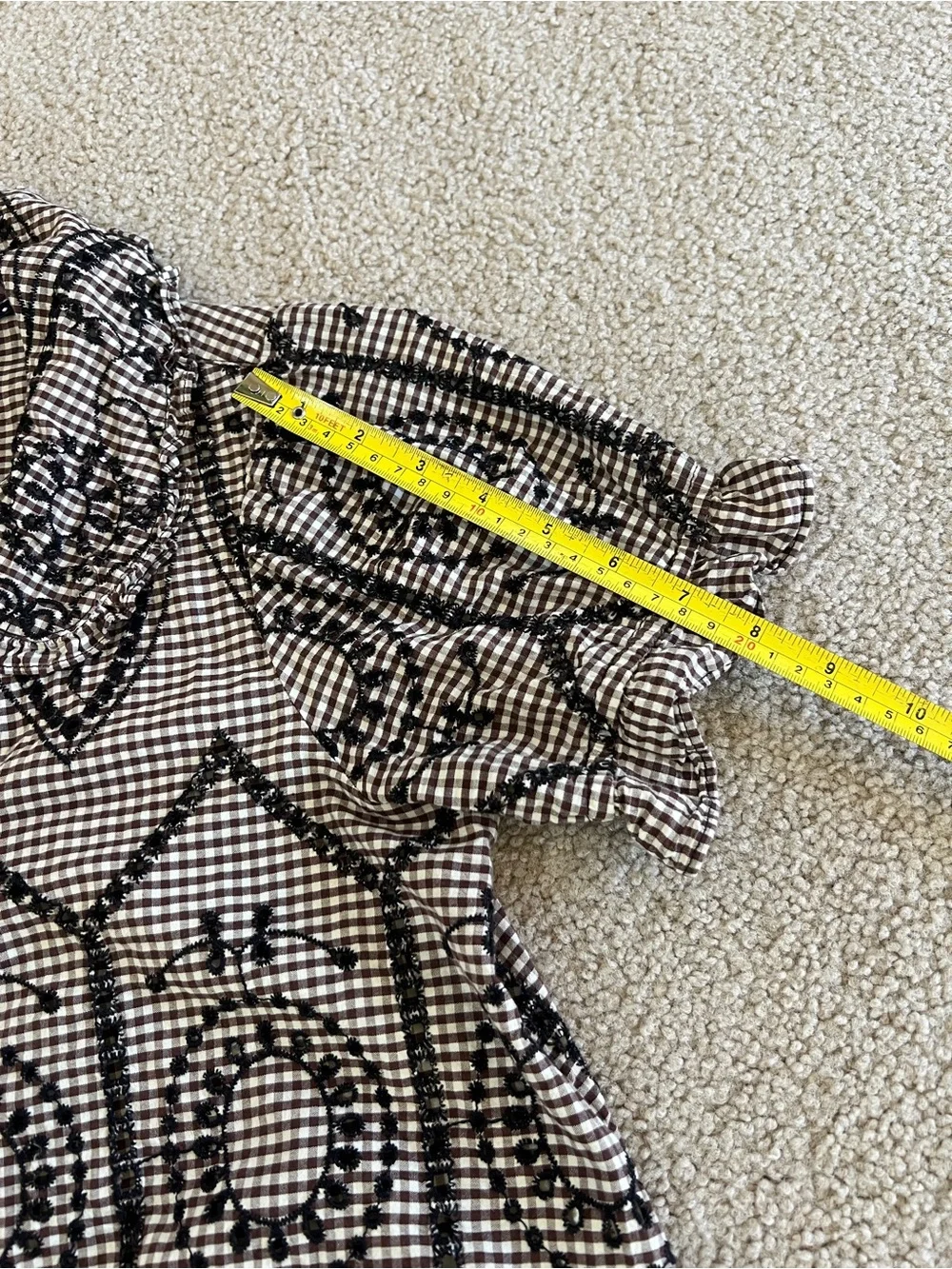 Anthropologie lightweight checked
